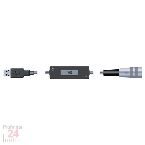 Adapterkabel DIN 5p zu USB. Ermöglicht eine direkte Verbindung der TESA Messtaster mit Empfindlichkeit 29,50 mV/V/mm an einen USB-Anschluss
03260501