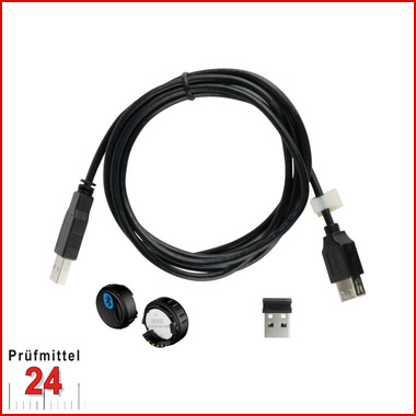 Komplettsatz TLC-BLE Bluetooth®-Sender + USB-Dongle-Empfänger + 1,5 m Verlängerungskabel