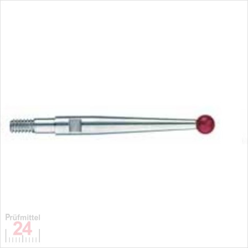 Käfer Messeinsatz Rubinkugel Ø 2 mm
L = 15,6 mm, Gewinde M1,6