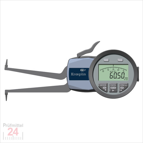 Kroeplin Schnelltaster Digital 40 -60 mm
für Innen Nutenmessung Typ: L240
Ziffernschrittwert Zw: 0,001 / 0,002 / 0,005 / 0,01 / 0,02 / 0,05mm
Max. Tastarmlänge L: 85 mm