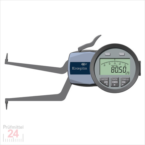 Kroeplin Schnelltaster Digital 60 -80 mm
für Innen Nutenmessung Typ: L260
Ziffernschrittwert Zw: 0,001 / 0,002 / 0,005 / 0,01 / 0,02 / 0,05mm
Max. Tastarmlänge L: 85 mm