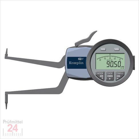 Kroeplin Schnelltaster Digital 70 -90 mm
für Innen Nutenmessung Typ: L270
Ziffernschrittwert Zw: 0,001 / 0,002 / 0,005 / 0,01 / 0,02 / 0,05mm
Max. Tastarmlänge L: 85 mm