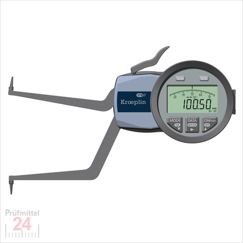 Kroeplin Schnelltaster Digital  80 -100 mm
für Innen Nutenmessung Typ: L280
Ziffernschrittwert Zw: 0,001 / 0,002 / 0,005 / 0,01 / 0,02 / 0,05m
Max. Tastarmlänge L: 85 mm