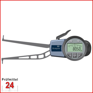 Kroeplin Schnelltaster Digital Messbereich:  50 - 80   mm
für Innen Nutenmessung Typ:  G350  
Skalenteilungswert Skw: 0,02 mm
Max. Tastarmlänge L: 132 mm