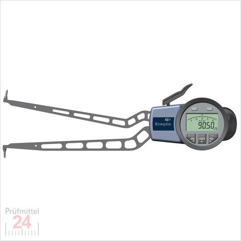 Kroeplin Schnelltaster Digital Messbereich:  40 - 90   mm
für Innen Nutenmessung Typ:  G440  
Skalenteilungswert Skw: 0,02 mm
Max. Tastarmlänge L: 192 mm