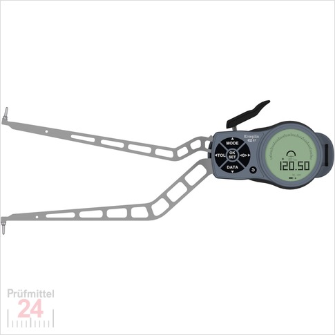 Kroeplin Schnelltaster Digital 70 - 120 mm
für Innen-Nutenmessung Typ: L470
Skalenteilungswert Skw:  0,001 / 0,002 / 0,005 / 0,01 / 0,02 / 0,05   mm
Max. Tastarmlänge: 192 mm