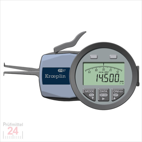 Kroeplin Schnelltaster Digital Messbereich:  7 - 14   mm
für Innen 3Punkt Messungen Typ:  G107P3  
Skalenteilungswert Skw: 0,002 mm
Max. Tastarmlänge L: 34 mm