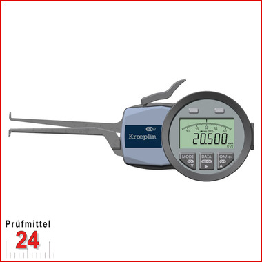 Kroeplin Schnelltaster Digital Messbereich:  10 - 20   mm
für Innen 3Punkt Messungen Typ:  G210P3  
Skalenteilungswert Skw: 0,005 mm
Max. Tastarmlänge L: 75 mm