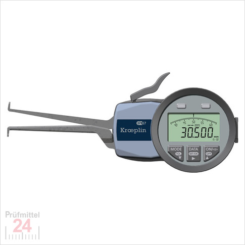 Kroeplin Schnelltaster Digital Messbereich:  15 - 30   mm
für Innen 3Punkt Messungen Typ:  G215P3  
Skalenteilungswert Skw: 0,005 mm
Max. Tastarmlänge L: 77 mm