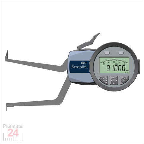 Kroeplin Schnelltaster Digital Messbereich:  70 - 90   mm
für Innen 3Punkt Messungen Typ:  G270P3  
Skalenteilungswert Skw: 0,005 mm
Max. Tastarmlänge L: 84 mm