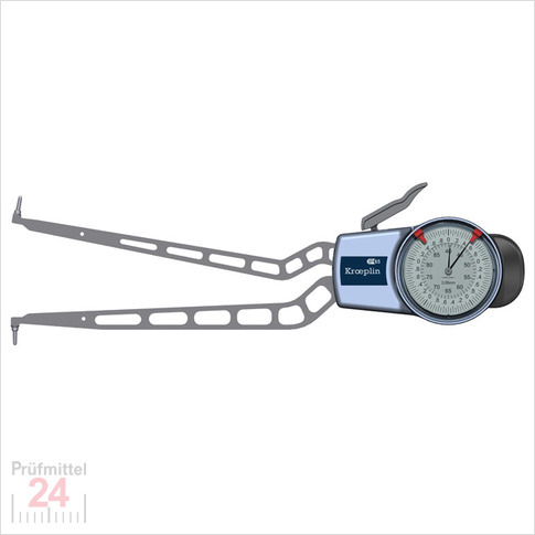 Kroeplin Schnelltaster Analog Messbereich:  40 - 90   mm
für Innen Nutenmessung Typ:  H440  
Skalenteilungswert Skw: 0,05 mm
Max. Tastarmlänge L: 192 mm