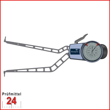 Kroeplin Schnelltaster Analog Messbereich:  70 - 120   mm
für Innen Nutenmessung Typ:  H470  
Skalenteilungswert Skw: 0,05 mm
Max. Tastarmlänge L: 192 mm