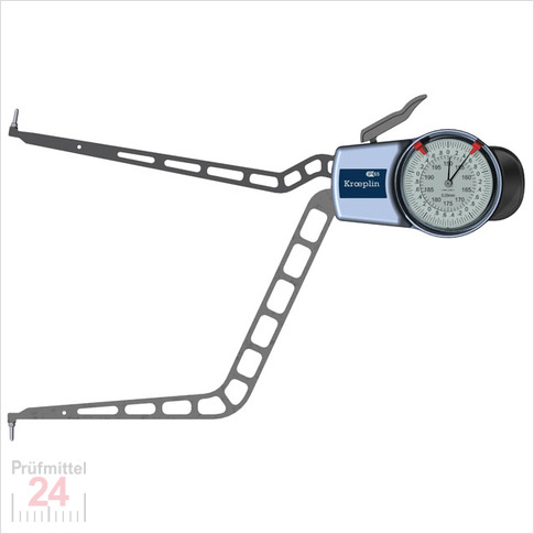 Kroeplin Schnelltaster Analog Messbereich:  150 - 200   mm
für Innen Nutenmessung Typ:  H4150  
Skalenteilungswert Skw: 0,05 mm
Max. Tastarmlänge L: 192 mm