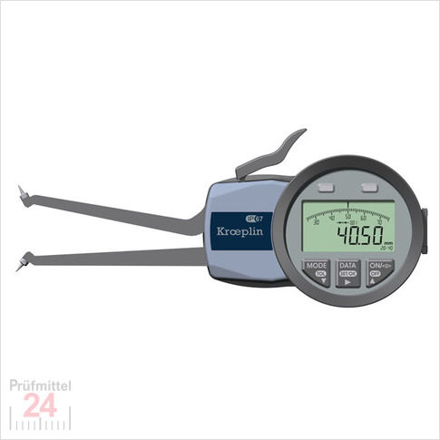 Kroeplin Schnelltaster Analog Messbereich:  20 - 40   mm
für Innen Freistichmessung Typ:  G2G20  
Skalenteilungswert Skw: 0,01 mm
Max. Tastarmlänge L: 85 mm