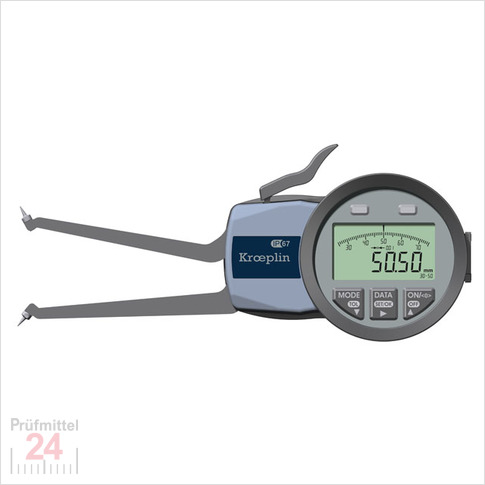 Kroeplin Schnelltaster Analog Messbereich:  30 - 50   mm
für Innen Freistichmessung Typ:  G2G30  
Skalenteilungswert Skw: 0,01 mm
Max. Tastarmlänge L: 85 mm