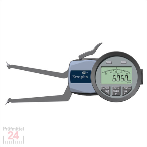 Kroeplin Schnelltaster Analog Messbereich:  40 - 60   mm
für Innen Freistichmessung Typ:  G2G40  
Skalenteilungswert Skw: 0,01 mm
Max. Tastarmlänge L: 85 mm