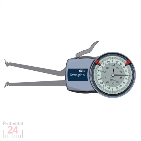 Kroeplin Schnelltaster Digital Messbereich:  20 - 40   mm
für Innen Freistichmessung Typ:  H2G20  
Skalenteilungswert Skw: 0,01 mm
Max. Tastarmlänge L: 85 mm