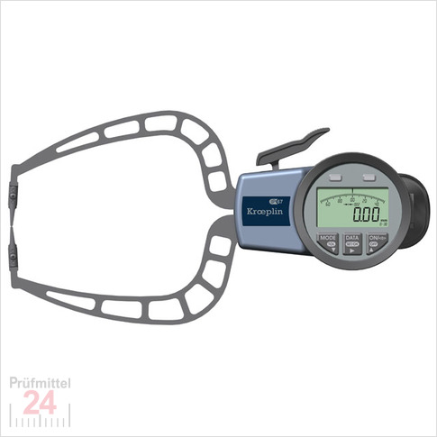 Kroeplin Schnelltaster Digital Messbereich:  0 - 30   mm
für Außenmessung Typ:  C330S  
Skalenteilungswert Skw: 0,02 mm
Max. Tastarmlänge L: 116 mm