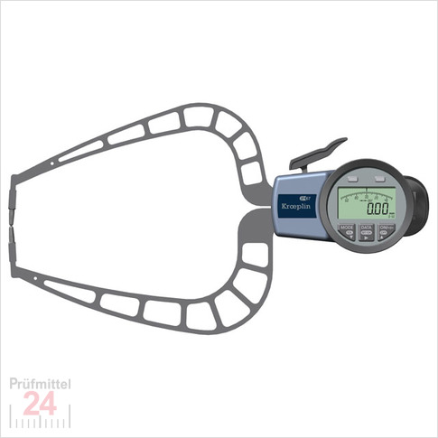 Kroeplin Schnelltaster Digital Messbereich:  0 - 50   mm
für Außenmessung Typ:  C450  
Skalenteilungswert Skw: 0,02 mm
Max. Tastarmlänge L: 167 mm