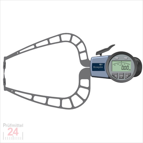 Kroeplin Schnelltaster Digital Messbereich:  0 - 50   mm
für Außenmessung Typ:  C450S  
Skalenteilungswert Skw: 0,02 mm
Max. Tastarmlänge L: 167 mm