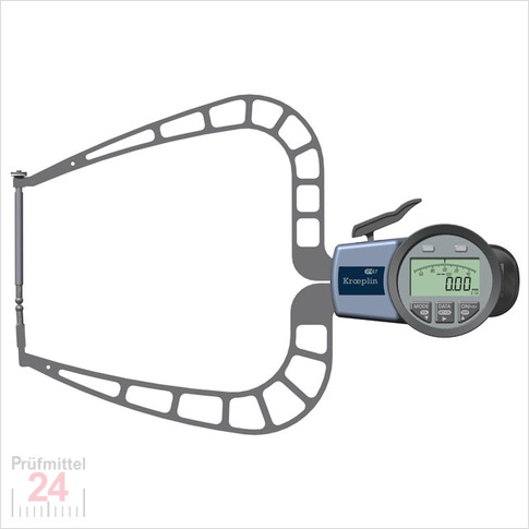 Kroeplin Schnelltaster Digital Messbereich:  0 - 50   mm
für Außenmessung Typ:  C450B  
Skalenteilungswert Skw: 0,02 mm
Max. Tastarmlänge L: 167 mm