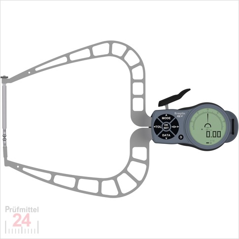 Kroeplin Schnelltaster Digital 0 - 50 mm
für Außenmessung Typ: K450B
Skalenteilungswert Skw:  0,001 / 0,002 / 0,005 / 0,01 / 0,02 / 0,05  mm
Max. Tastarmlänge: 72,6 mm