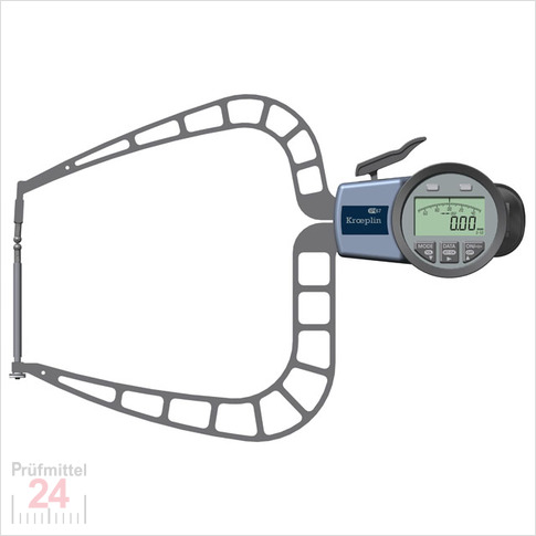 Kroeplin Schnelltaster Digital Messbereich:  0 - 50   mm
für Außenmessung Typ:  C450F  
Skalenteilungswert Skw: 0,02 mm
Max. Tastarmlänge L: 167 mm