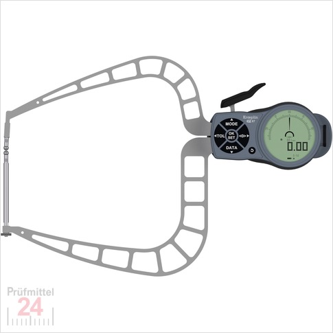 Kroeplin Schnelltaster Digital 0 - 50 mm
für Außenmessung Typ: K450F
Skalenteilungswert Skw:  0,001 / 0,002 / 0,005 / 0,01 / 0,02 / 0,05  mm
Max. Tastarmlänge: 167 mm