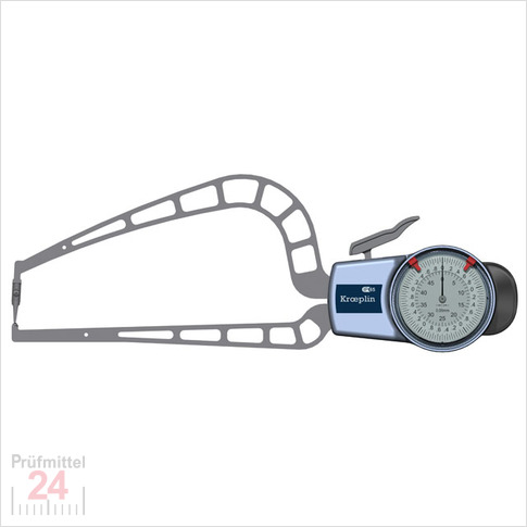 Kroeplin Schnelltaster Analog Messbereich:  0 - 50   mm
für Rohrwandmessung Typ:  D4R50S  
Skalenteilungswert Skw: 0,05 mm
Max. Tastarmlänge L: 169 mm