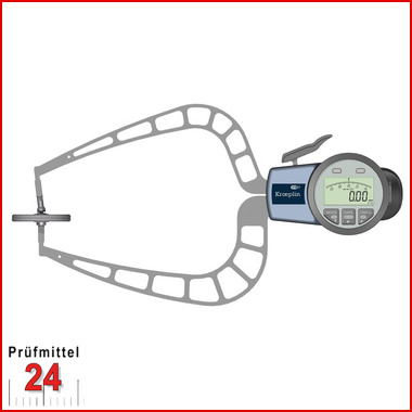 Kroeplin Schnelltaster Digital Messbereich:  0 - 50   mm
für Folien- und Schaumstoffmessung Typ:  C450T  
Skalenteilungswert Skw: 0,02 mm
Max. Tastarmlänge L:  E   mm