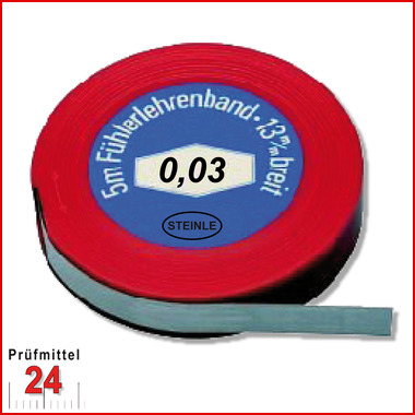 STEINLE Fühlerlehrenband / Fühlerlehre 0,03 mm
12,7 x 5000 mm