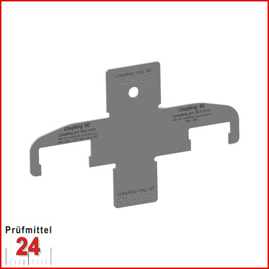 Prüflehre für Anhängetechnik - Anhängekupplung PL-KUZO40-50_NFZ Form B
Nutzfahrzeuge / Land oder Forstwirtschaft
für Bolzenkupplungen mit Kuppelbolzen 40 / 50 mm
und LoF Zugösen mit Buchsen 40 / 50 mm