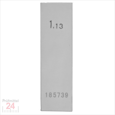 Einzel Endmaß Stahl 1,13 mm
DIN EN ISO 3650 mit Toleranzklasse: 0