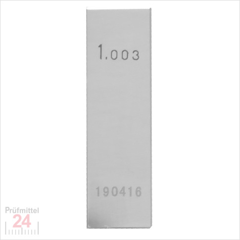 STEINLE 4202 Einzel Parallel Endmaß Stahl 1,003 mm