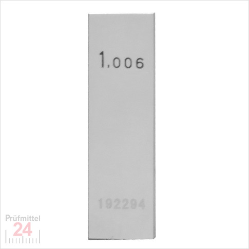 STEINLE 4202 Einzel Parallel Endmaß Stahl 1,006 mm