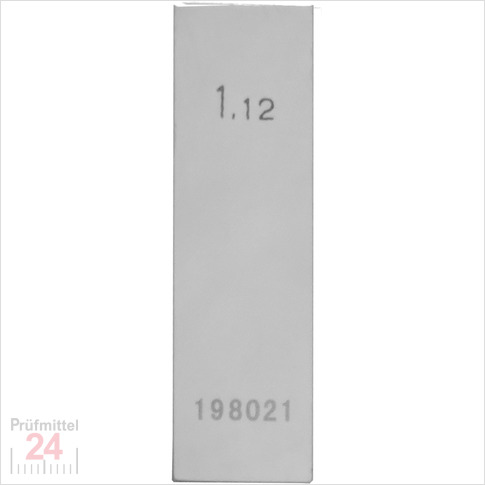 STEINLE 4202 Einzel Parallel Endmaß Stahl 1,12 mm