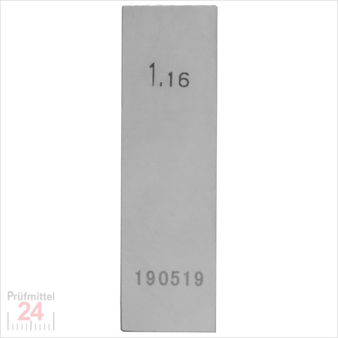STEINLE 4202 Einzel Parallel Endmaß Stahl 1,16 mm