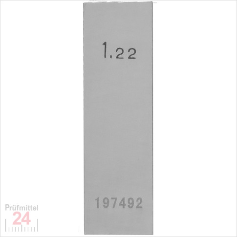 STEINLE 4202 Einzel Parallel Endmaß Stahl 1,22 mm