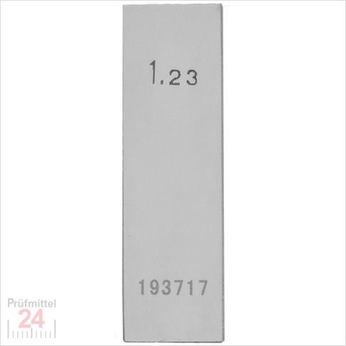 STEINLE 4202 Einzel Parallel Endmaß Stahl 1,23 mm
