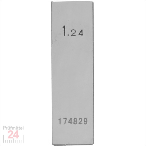 STEINLE 4202 Einzel Parallel Endmaß Stahl 1,24 mm