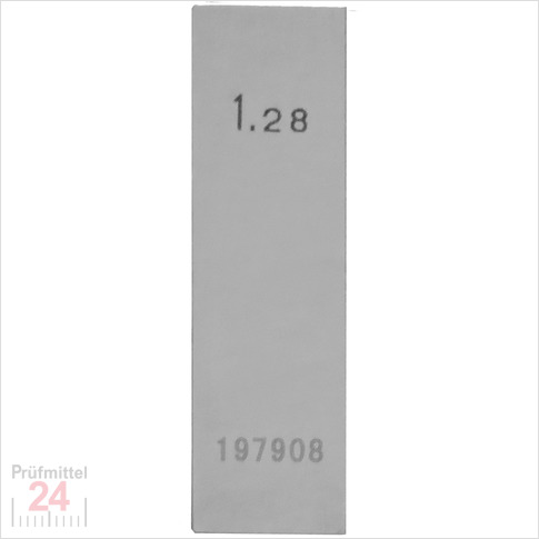 STEINLE 4202 Einzel Parallel Endmaß Stahl 1,28 mm