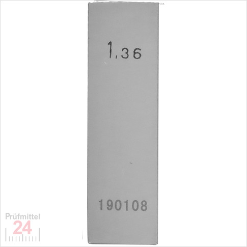 STEINLE 4202 Einzel Parallel Endmaß Stahl 1,36 mm