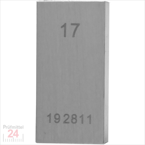 STEINLE 4202 Einzel Parallel Endmaß Stahl 17 mm