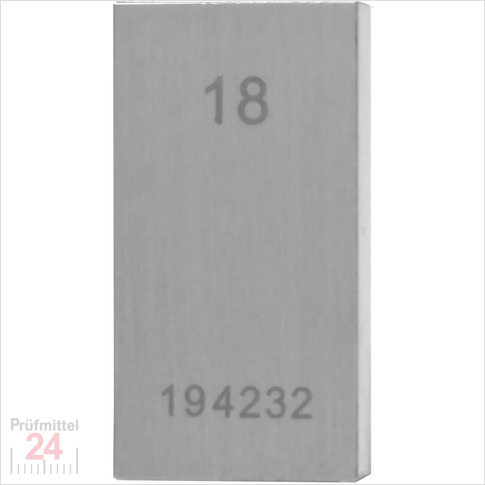 STEINLE 4202 Einzel Parallel Endmaß Stahl 18 mm