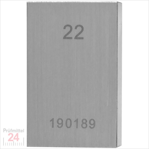 STEINLE 4202 Einzel Parallel Endmaß Stahl 22 mm