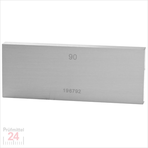 STEINLE 4213 Einzel Parallel Endmaß Stahl 90 mm
DIN EN ISO 3650 mit Toleranzklasse: 2