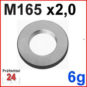 Gut-Gewinde-Lehrring M165x2 6g
für metrisches ISO-Regelgewinde,
rechts DIN 13