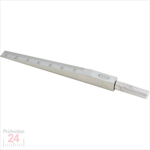 STEINLE 4671 Messkeil Flach 0,5 - 7 mm
aus Stahl, mattverchromt
124 x 8 x 8 mm