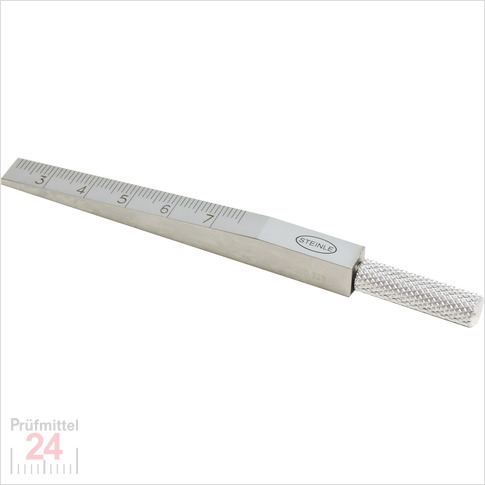 STEINLE 4671 Messkeil Flach 2,0 bix 7 mm
aus Stahl, mattverchromt
109 x 8 x 8 mm
