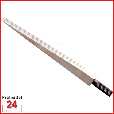 Messkeil Flach 0,5 bis 11 mm
aus Stahl, mattverchromt
153 x 12 x 8 mm